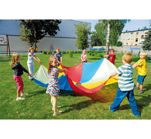 Dúhový detský padák (viac rozmerov) - Rozmer: 600 cm