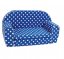 Dětská molitanová sedačka (puntíky modré)