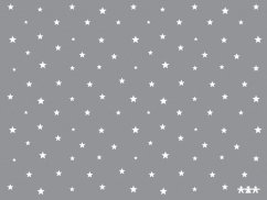Koberec detský šedobielej hviezdy (3 x 4 m)