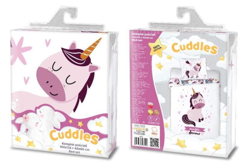 Obliečky ŠŤASTNÝ JEDNOROŽEC