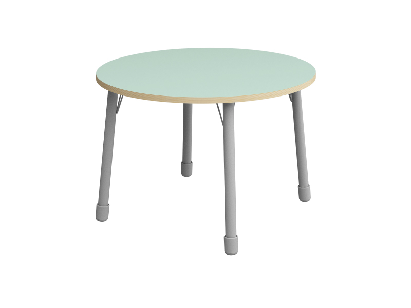 Height-adjustable circle table - Mint - Dimension: ø 100 cm, Height adjustable: 1-3