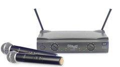 Stagg SUW 50 MM FH, UHF mikrofónny set 2 kanálový, 2x ručný mikrofón