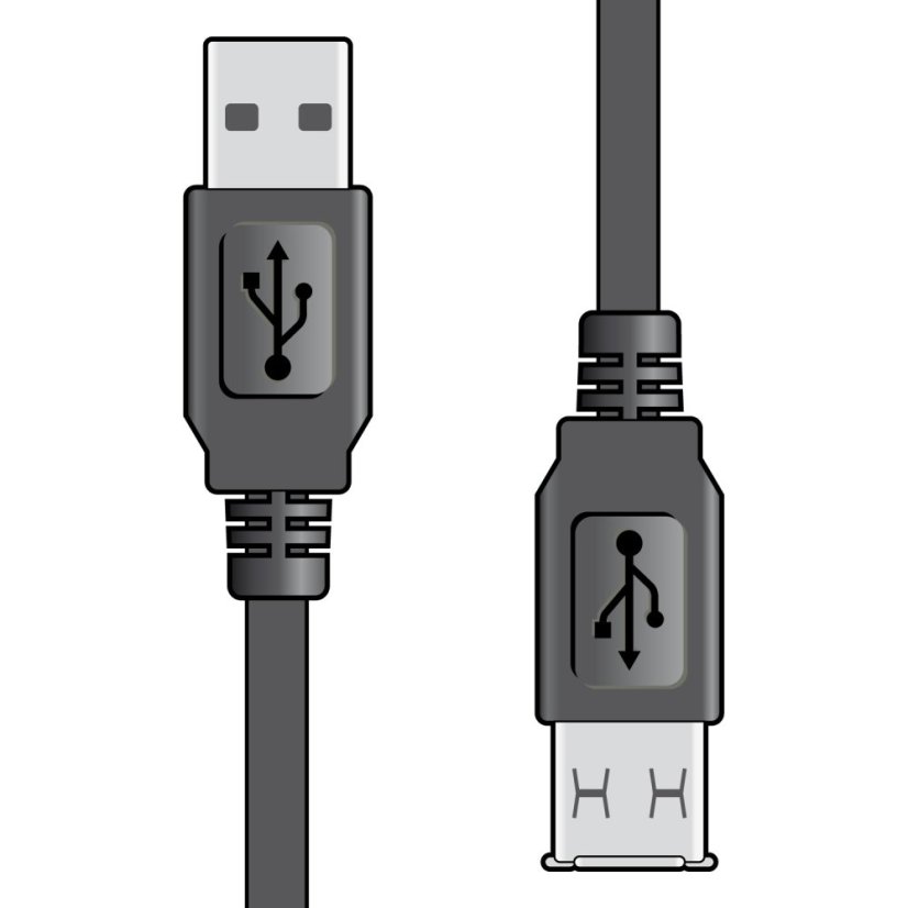 AV:link kábel USB 2.0, 1x typ A samec - 1x typ A samica, 5m