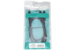 AV:link kábel 1x Jack 3.5mm stereo samec - 2x Jack 3.5mm stereo samica, 1.2m