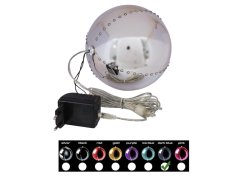 Sněhové LED koule, 15 cm, tmavě modrá, 1 ks
