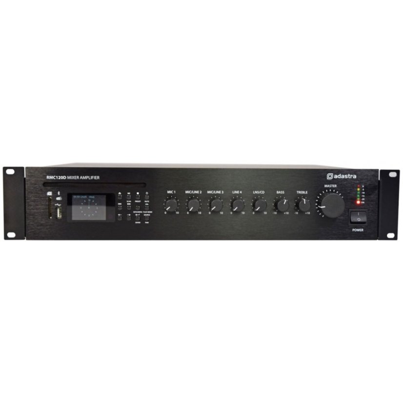 Adastra RMC120D, mixážní zesilovač 204W CD/BT/USB/SD/DAB/FM