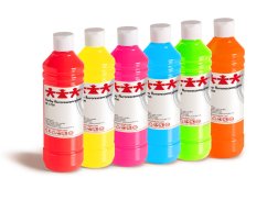 Fluorescenční farvy, 6 ks.