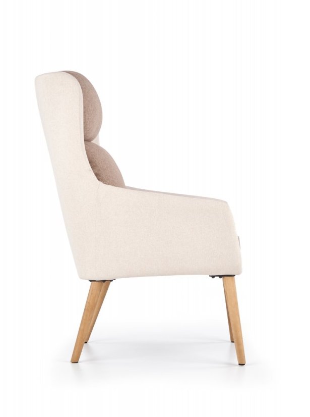 Armchair PURIO (Beige / Brown)