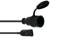 Adaptér IEC zástrčka - 230 zásuvka, 1m