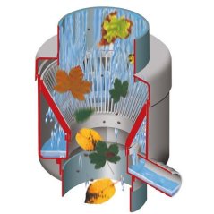 Zberač dažďovej vody s filtrom – automat de-luxe hnedý