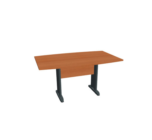 Jednací stůl - 150×90 cm (více barev) - Barva podnože: Stříbrná, Dekor: Buk