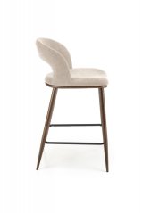 Barová židle- H114- Béžová / Ořech