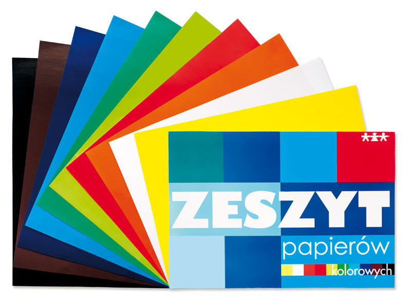 Zošit farebných rezacích papierov, A4