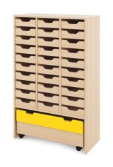 Skriňa XL + malé drevené kontajnery a truhla - CLASSICAL