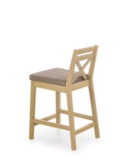 Barová židle nízká- BORYS- Dub Sonoma