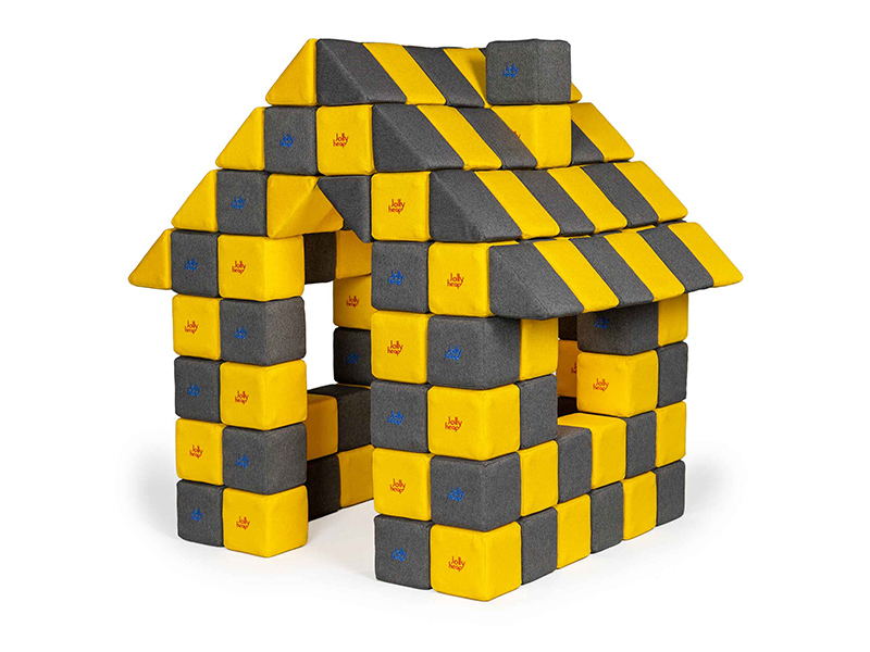 Magnetické pěnové bloky JollyHeap (150 ks) - Kombinace barev: 1625