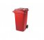 Plastová popelnice 240 l červená