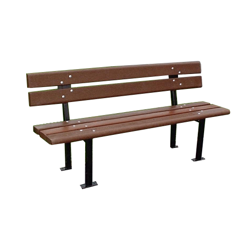 Kovová lavička MARKÉTA (s plastovým recyklátom) - Rozmer: 200 cm