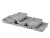 Small plastic boxes - grey - 8 pcs