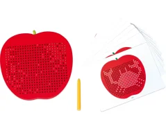 Magnetická tabule s motivem jablek a pracovními listy