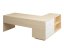 Executive desk with drawers, birch/white (EXCLUSIVE)