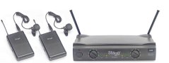 Stagg SUW 50 LL EG, 2-kanálový bezdrôtový mikrofónny set 863,8 MHz / 864,5 MHz
