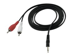 Kábel 3.5mm stereo jack - 2x RCA 1.5m
