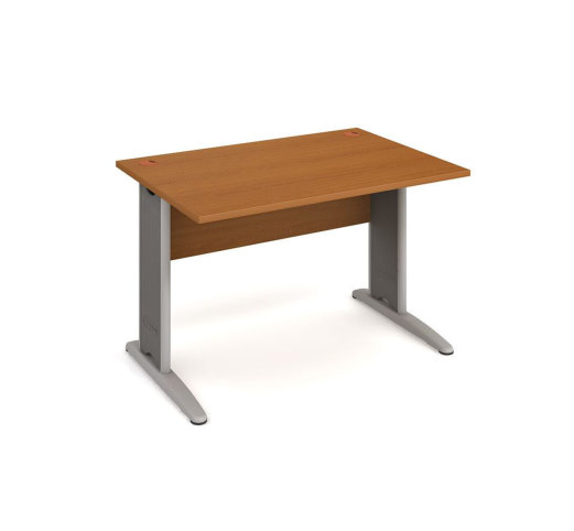 Kancelářský stůl 120×80 cm (více barev) - Barva podnože: Stříbrná, Dekor: Buk