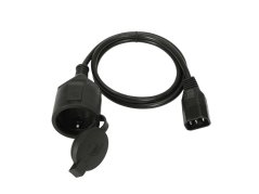 Adaptér IEC zástrčka - 230 zásuvka, 1m