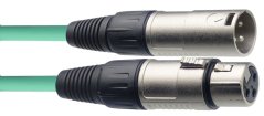 Stagg SMC6 CGR, mikrofonní kabel XLR/XLR, 6m, zelený