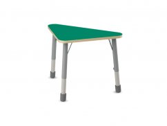 Výškově stavitelný stůl trojúhelník - Zelená