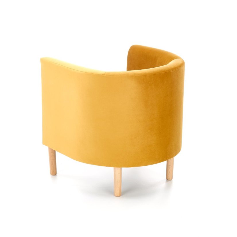 Armchair CLUBBY 2 (Yellow / Natural)