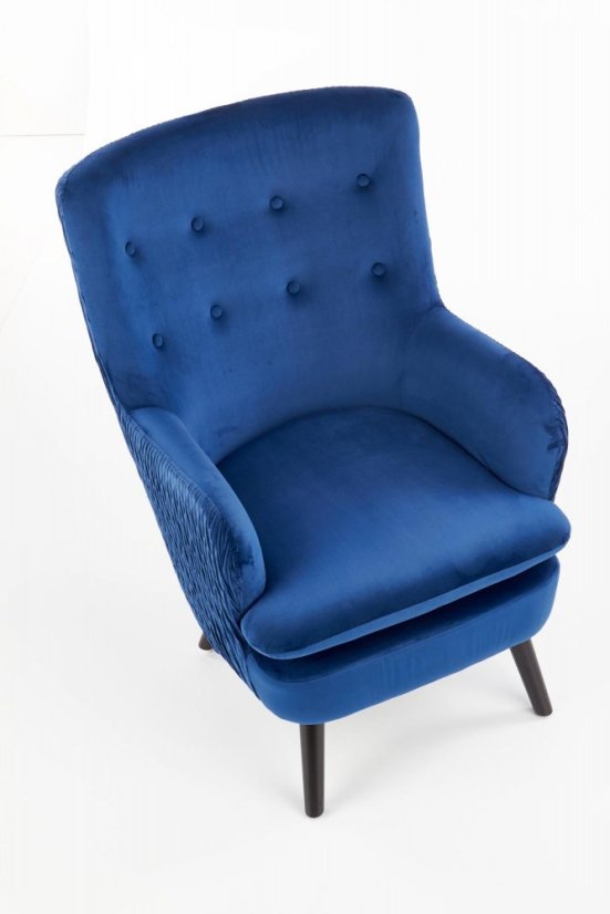 Armchair RAVEL (Dark blue / Black)