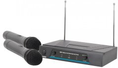 QTX VHF-2, bezdrôtový dvojkanálový VHF mikrofón s frekvenciami 174,1 + 175 MHz