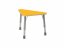 Výškovo nastaviteľný stôl trojuholník - Žltá - Veľkosť výškovo staviteľná: 1-3