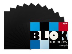 Čierny kartónový blok A4 10 listov