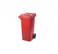 Plastová popelnice 120 l červená