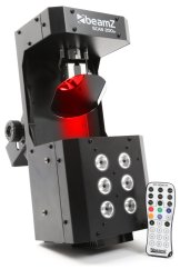 BeamZ LED Scan, 5x3W RGBAW + Strobo 6x1W,  DMX, IR, světelný efekt
