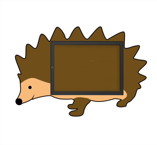 Single-wing display case HEDGEHOG (8x A4)