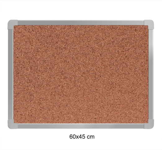 Korková tabule - hliníkový rám (více rozměrů) - Rozměr: 60x45 cm