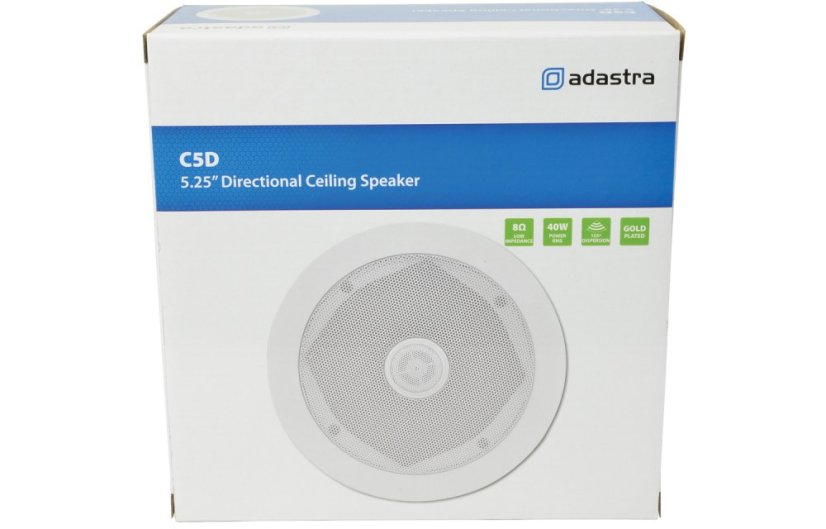Adastra C6D, 2-pásmový podhledový 6.5" reproduktor, 50W, bílý