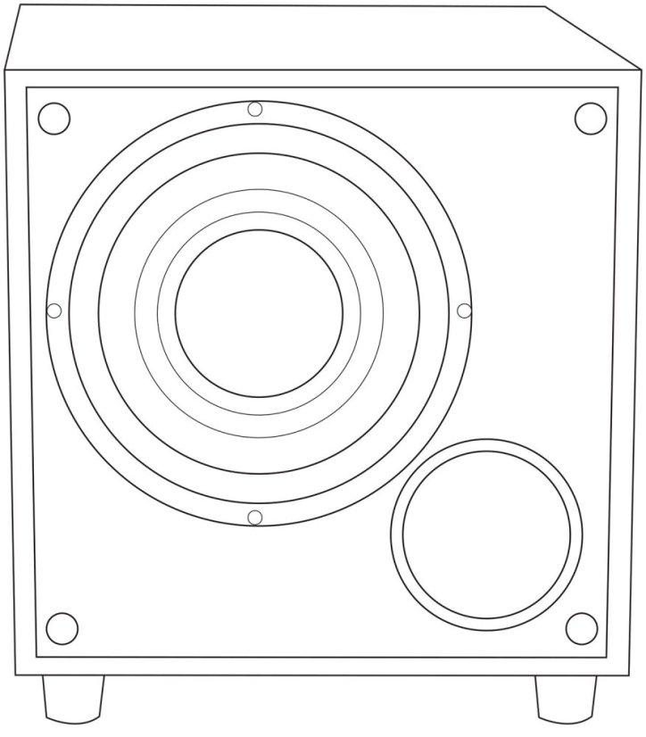 AV:link M8S aktivní 8" subwoofer, 100W