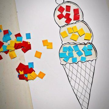 Zmrzlina - hrátky s papierom