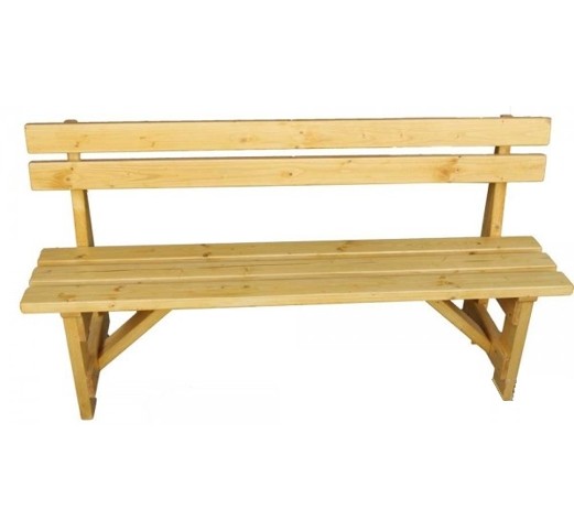Dřevěná lavička JELEN - Rozměr: 150 cm