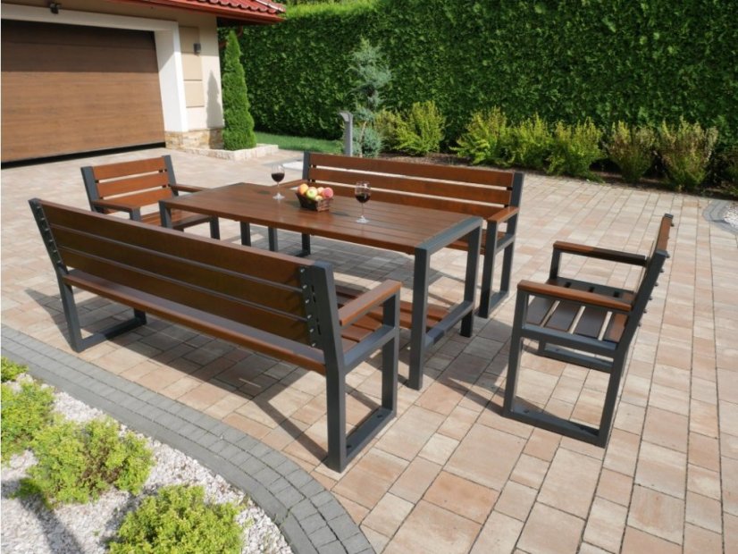 Garden set TRENDY 1 (Alder) - Shade: Nut