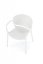 Židle- K491- Bílá plastová