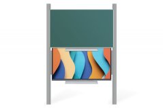INTERAKTIVNÍ SESTAVA LCD PANEL S PŘEDNÍ KRYCÍ TABULÍ NA PYLONU AL