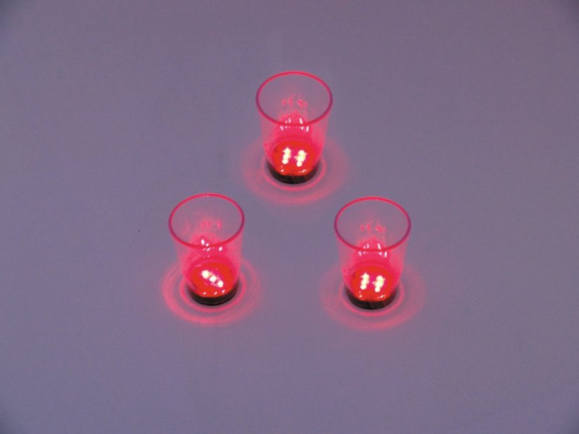 LED kalíšky, 3ks