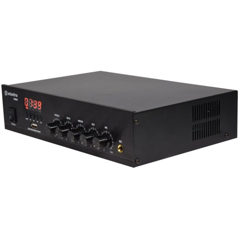 Adastra DM60, digitálny 100V mixážny zosilňovač, 60W