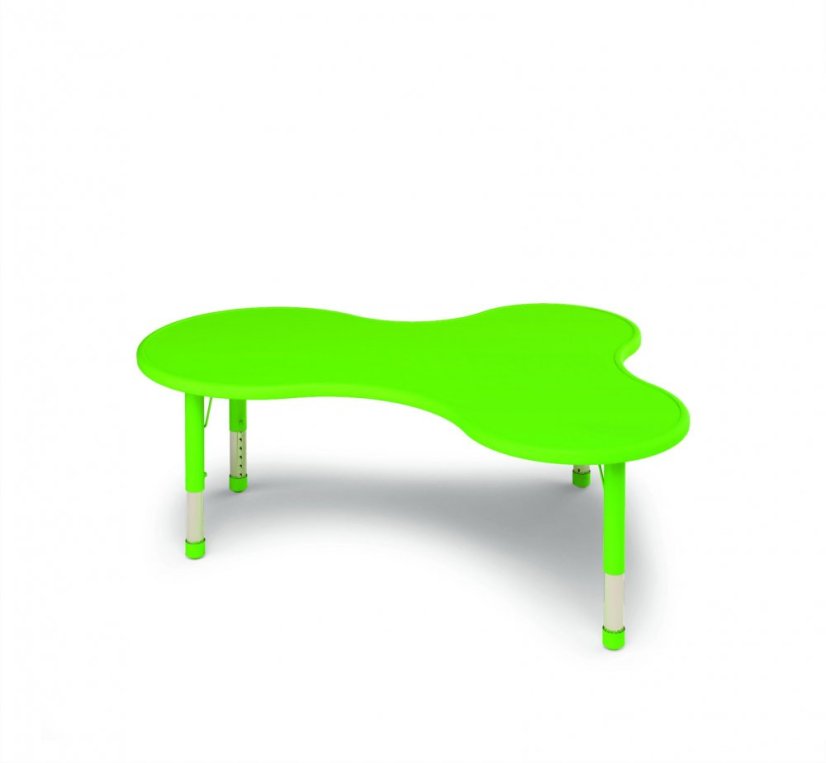 Dětský stůl výškově stavitelný TRIO - Barva: Zelená